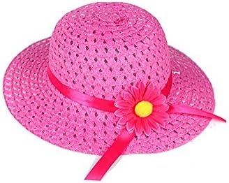 SAMGU Girls Kids Beach Hats Flower Straw Hat Cap Children Summer Sun Hat