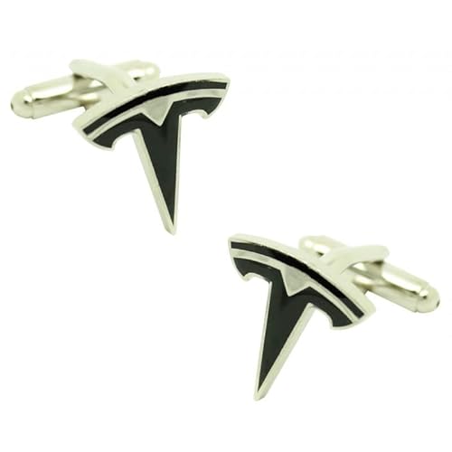 MasGemelos - Boutons de manchette Tesla Noir Cufflinks Cover