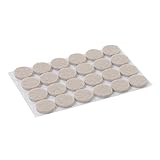 Superficie adhesiva FIXMAN 900862 - Almohadillas de fieltro autoadhesivas, 24 pzas (20 mm, redondo)