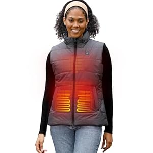 DEWBU Heated Vest for Women with 12V Battery Pack, Multiple Power Supply Methods Lightweight Heated Insulated Clothes