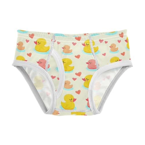Cute Rubber Duck Heart Yellow Toddler Boy's Underwear 2T 2302222