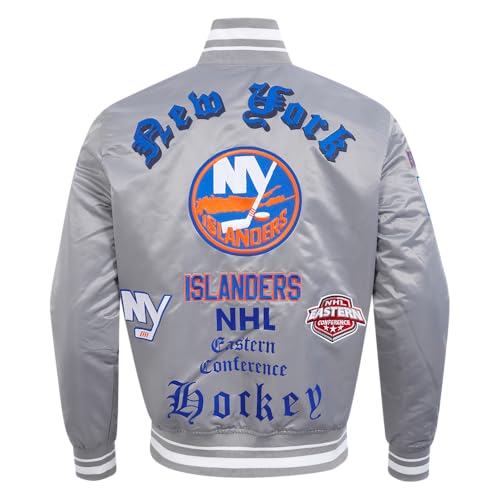 Image of Pro Standard Mens NHL Old English Satin Jacket