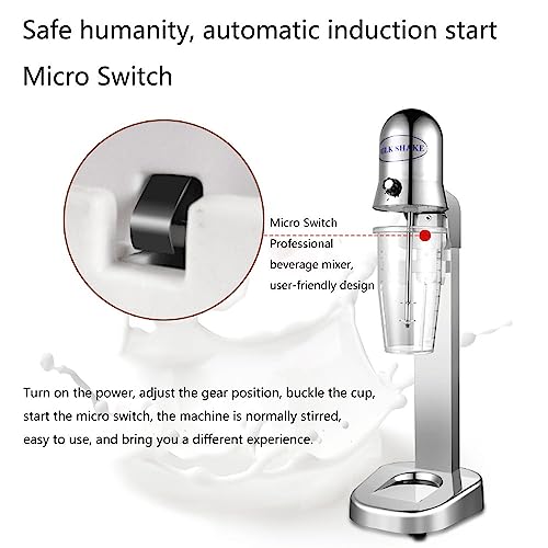 Machine à lait électrique 2 vitesses en acier inoxydable pour milkshake