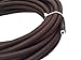 Brown Round 18/2 Antique Cotton Covered Cord -Cloth Electrical Wire - 25' 18 Gauge Vintage Style Cord - by Industrial Rewind