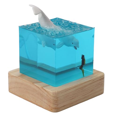 Lampe RVB de plongée baleine veilleuse USB déco maison originale - 2