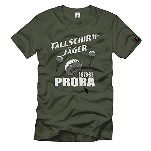 T-shirt Parachutiste Prora 1979-81 NVA vert Copytec en taille S