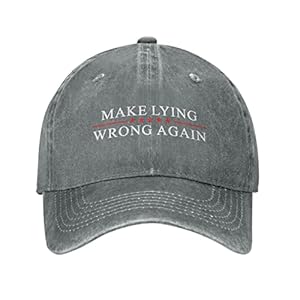 Sefgaen Make Lying Wrong Again Hat for Men Da...