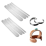 iSuperb 8 Stück Armband Innenkern Edelstahl-Armband Bracelet Blanks for Stamping für DIY-Schmuckherstellung, Geschenke, Gravur, Armreif und Biegen (5/10/15/20mm – each 2pcs)
