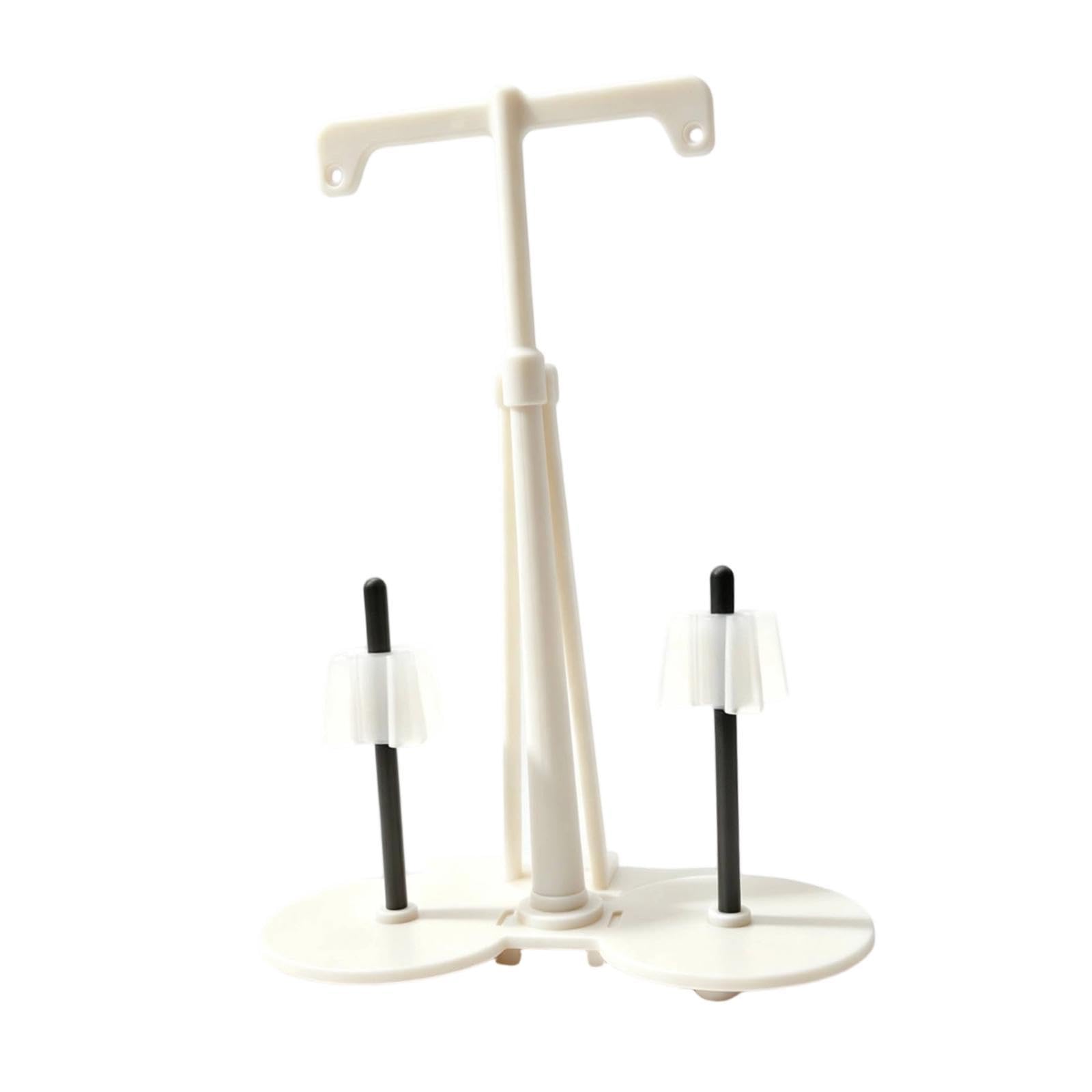 Soporte Doble para Carretes de Hilo, Equipo de Almacenamiento, Soporte Versátil para, Soporte para Carretes para Entusiastas del Bordado Y El, Blanco, Individual