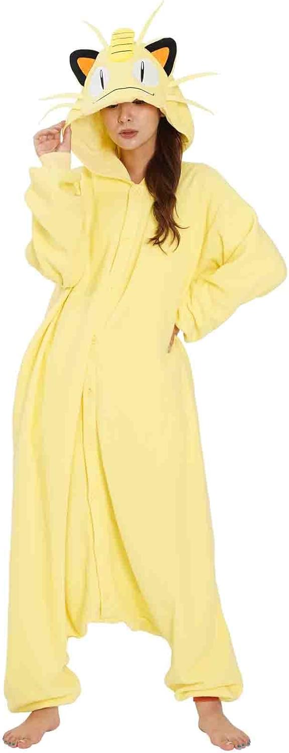 SAZAC Kigurumi - Pokemon - Meowth - Onesie Jumpsuit Halloween Costume