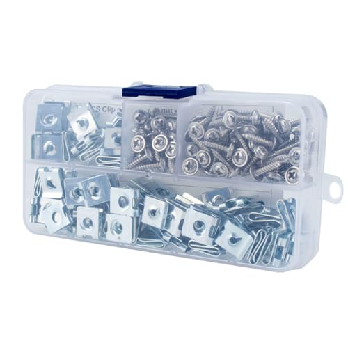 Tuercas de fijación para paneles de puertas de coche y cables, kit de 200 tornillos