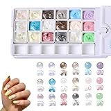 Paleta De Gel Para Uñas - Herramienta De Belleza Multifuncional De 18 Cuadrículas Para Uso Duradero - Pulido para uñas en gel - Para Salón En Casa De Verano Boda Diario