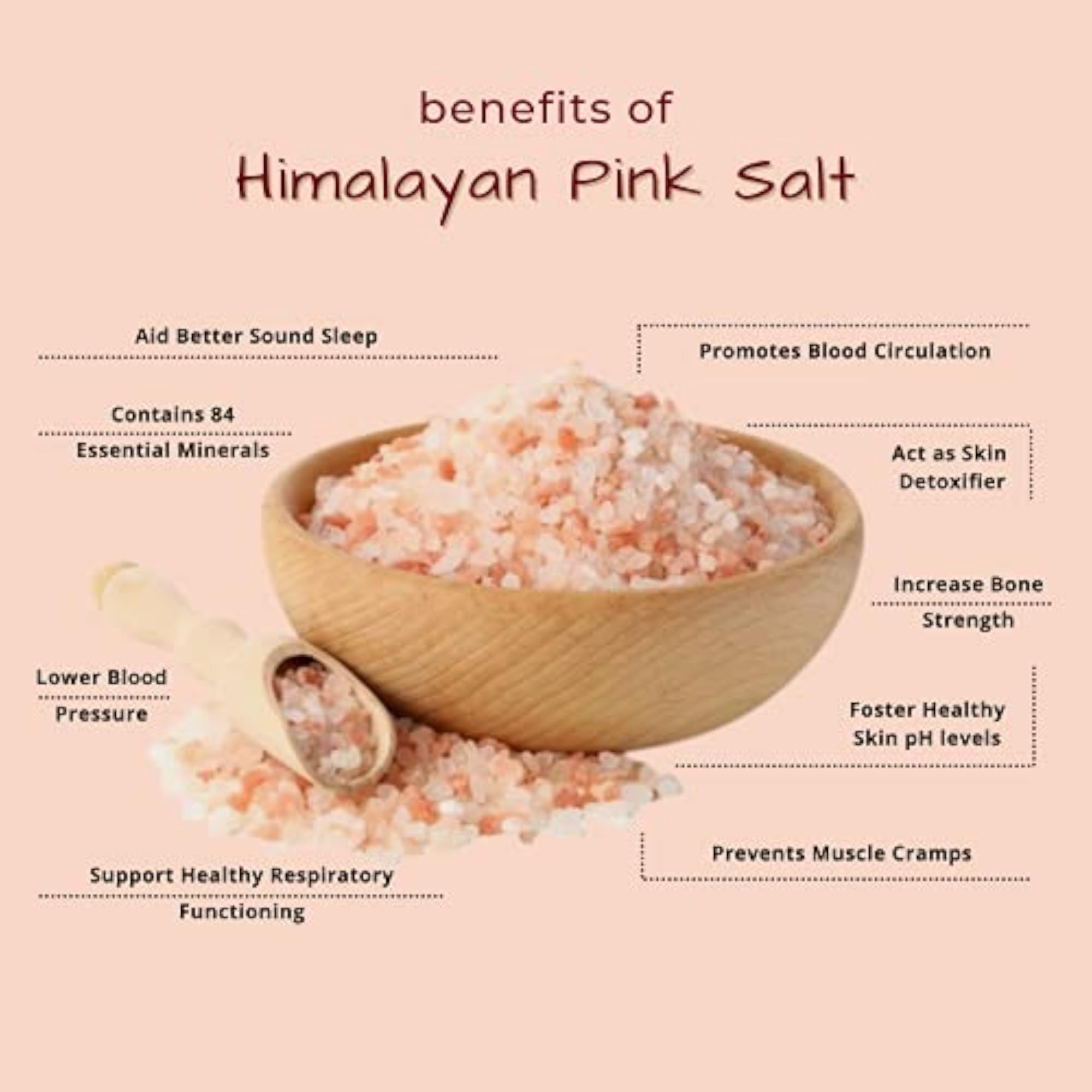 Himalayan Pink Bath Salt Selected Grade with 84 Rich Minerals