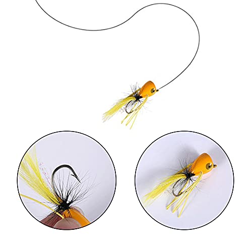 Sctmda 15 Stück Fliegenfischen Set Angeln Bass Pike Fliegen Döbel Fly Fisch Köder Zum Fliegenfischen Fliegen Kit Angeln Nymphs Forellenfliegen Forelle Sitzstange für Barsch Angelzubehör - Image 6