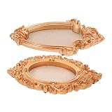 Marcos compactos y elegantes: estos mini marcos están diseñados para contener fotos de tamaño pequeño, lo que proporciona una forma elegante de mostrar sus momentos , pequeñas pegatinas para refrigerador con marcos de fotos, marcos dorados vintage