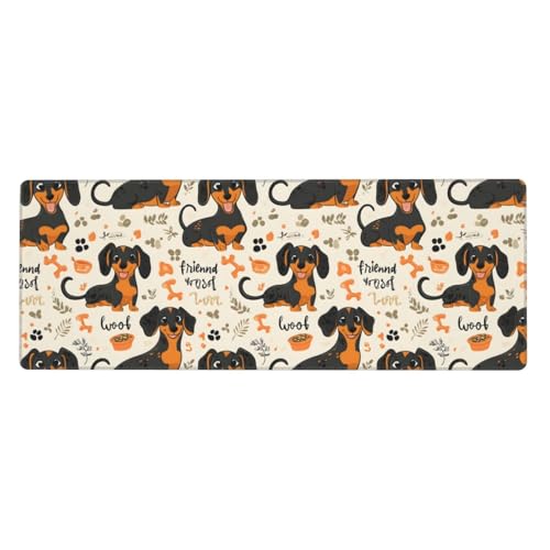 Tapis de souris de jeu grand format bords cousus anti-effilochage
