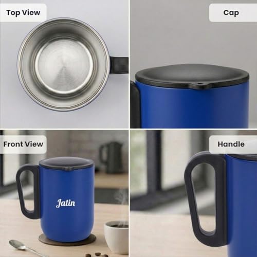 Image of Giftana 3 in 1 Personalized Diary with Pen, Coffee Tumbler Gift Set for Employee (blue 1)