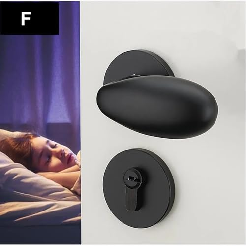 Poignée de porte intérieure avec verrouillage silencieux pour chambre