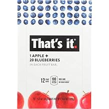 Thats it, Apple + Blueberry Fruit Bar, 1.2 Ounce, 12 Pack