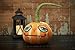 GALLERIE II Halloween Jack Pumpkin Head Jack O' Lantern Harvest Folk Art Doll Collectible Joe Spencer Gathered Traditions Autumn Fall Spooky Scary Cute Home Living Room End Table Fireplace Mantle