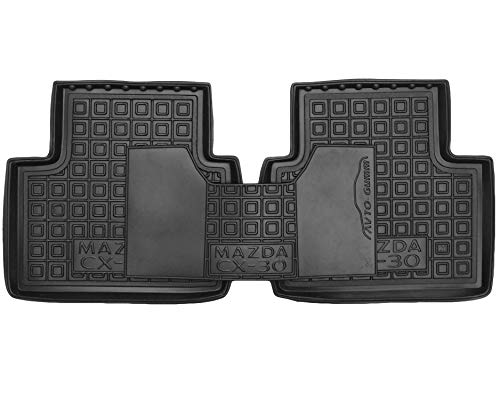 Tappetini Gomma Su Misura Per Mazda 3 (2019-) E CX-30 (2019-) - Set Completo Con Fermagli E Bordo Rialzato - 4