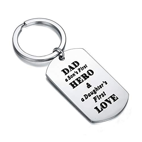 Dad Gifts Keychain Gifts For Dad From Daughter Son Birthday Gifts For Dad Presents Christmas Gifts For Dad Daddy Gifts (DAD a Son's)