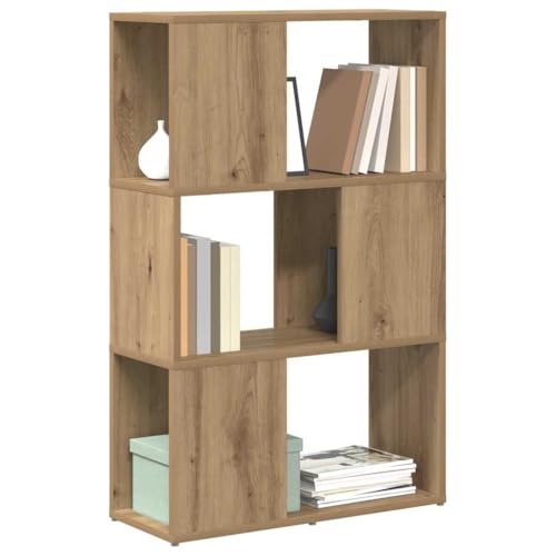 Meuble TV en bois compact marron avec 4 niches de rangement