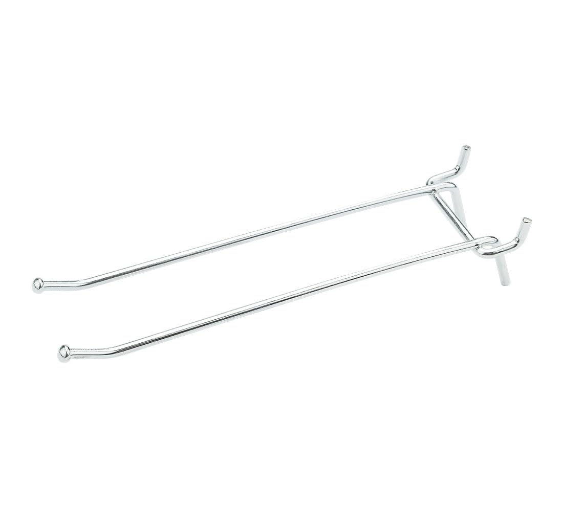 Double crochet plaqué zinc V2311 National Hardware de 15 cm pour suspension lot de 2 paquets