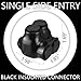Saysurey 10 Pcs Insulated Multi Cable Connectors 2 Port Single Entry Splice Electrical Power Connector Black Interconnect Terminals Pre Filled (3/0-6 AWG Wire Range)