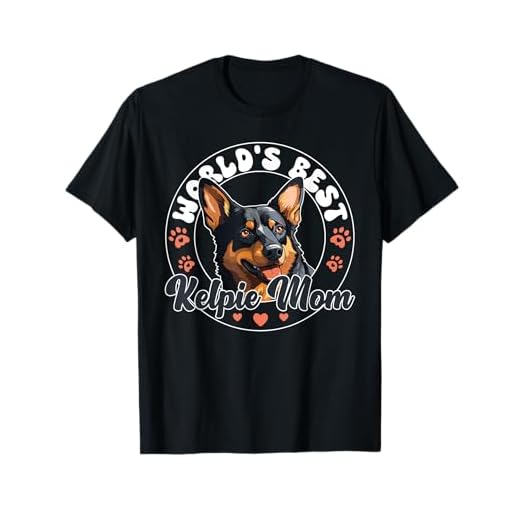 Australian Kelpie Dog World's Best Kelpie Mom T-Shirt