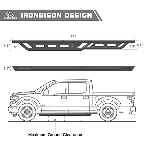 Estribos IRONBISON para Nissan Frontier Crew Cab 2005-2026 miniatura 4