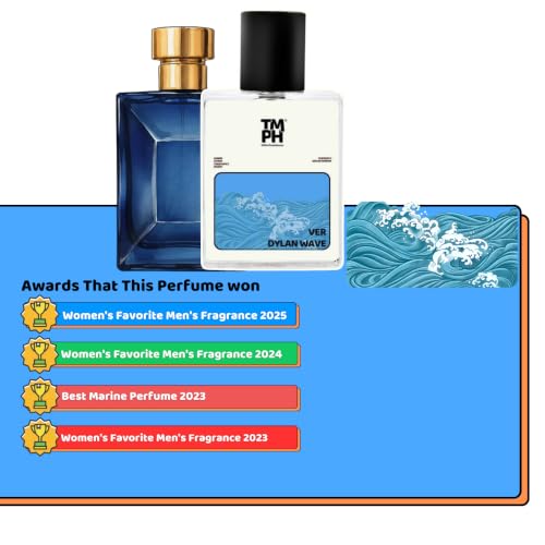 Image of TMPerfumehouse Ver Dylan Wave EDP for Men & Women | Fresh, Aquatic & Long Lasting Perfume Spray | Amber, Citrusy & Fresh-spicy Fragrance | Luxury Gift for Him & Her | TMPH | 50ml