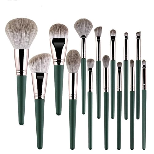 Pinceaux de maquillage nuage vert pour appliquer vos poudres sans traces