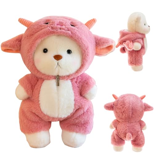 Oso de Peluche, 30CM Oso de P-eluche Interactivo para Vestir, O-so de Peluche Juguete, Os-o de Pelu-che Compañero Feliz Cumpleaños, Teddy Bear Plush, para Adultos y Niños Cumpleaños Navidad Regalos