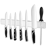 HIRAISM マグネット 包丁ホルダー ナイフホルダー 壁掛け 両面マグネット 304ステンレス キッチン 収納 (40cm)