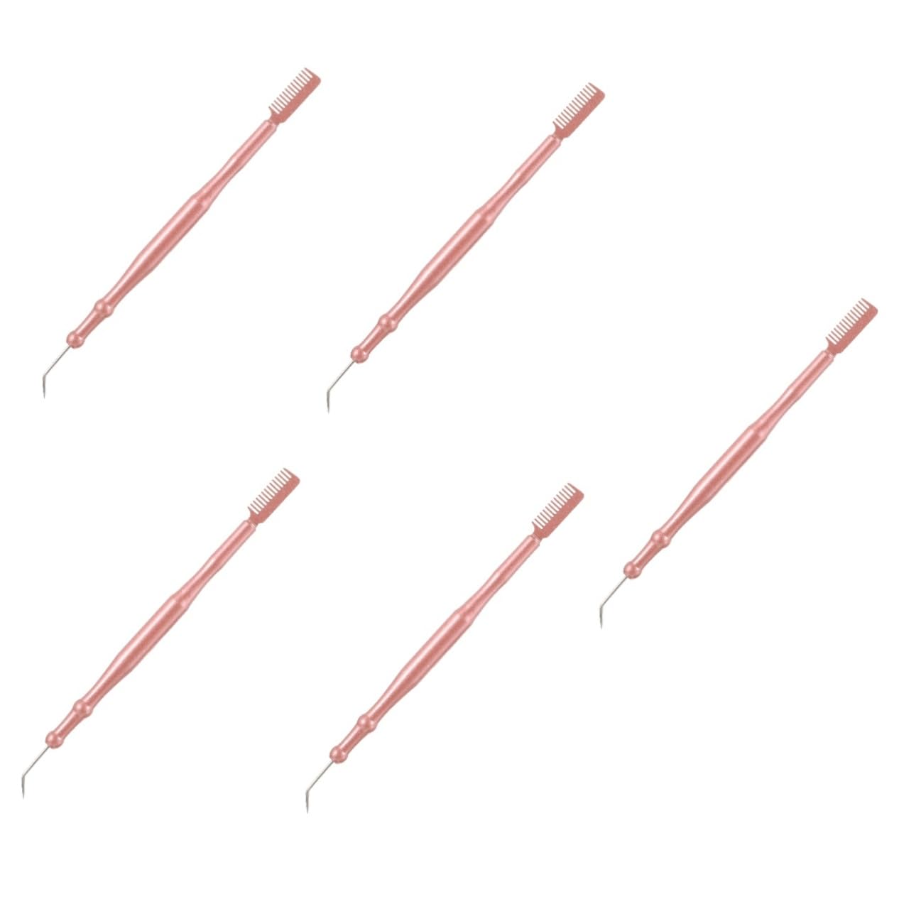 DOITOOL 5piezas Herramienta De Perm Para Pestañas Con Peine Separador y Mango Ergonómico Kit De Elevación De Pestañas Para Uso Profesional y Personal