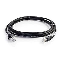 Vista 4 de C2G Cable de conexión cruzada Cat6, cable de remiendo Cat6 sin blindaje y sin engancho, cable Ethernet cruzado rojo, cable Ethernet UTP sin engancho