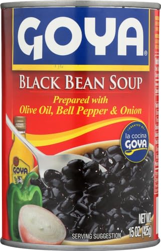 Goya Black Bean Soup Heat'n Serve 15 oz. (3-Pack)