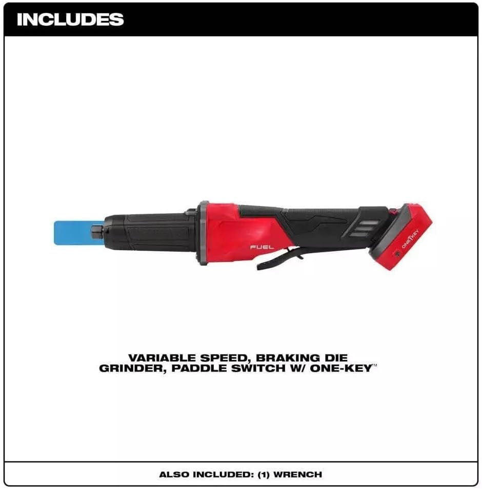 Die Grinder 2984-20 for Milwaukee M18 FUEL Vari Speed Braking Die Grind Paddle Switch w/ONE-KEY