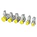 IMELBUFF BSPP Hydraulic Swivel Run Tees 6-Pack Hydrulic Tee Connector Tester Coupling Set for Repair Excavator Construction Machinery