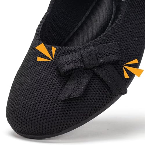 Frank Mully Girls Dress Shoes Mary Janes Girl Flats Slip on Ballet Flat Party School Shoes with Bow Toddler/Little Kid/Big Kid Black by Frank Mully - Image 5