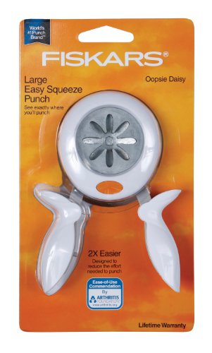 Image of Fiskars Oopsie Daisy Squeeze Punch, Large (12-73107097J)