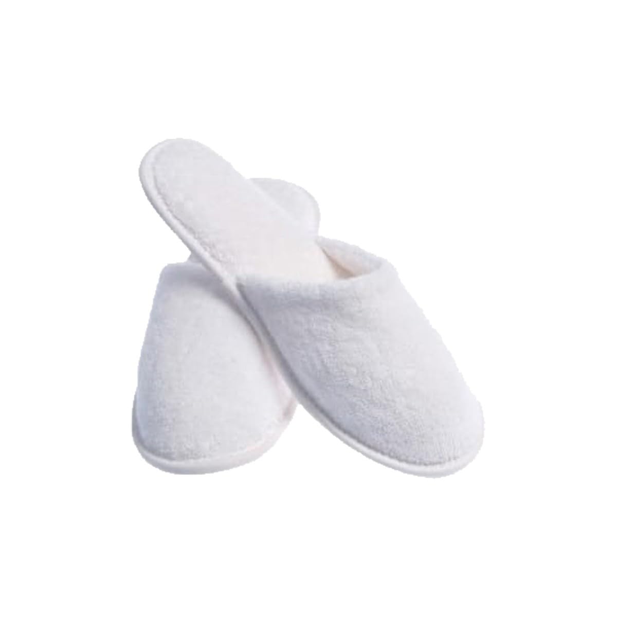 Lot de 100 Paires de Chaussons fermés Pantoufle éponge jetables Blancs pour Thalasso, hôtel, Spa, Piscine