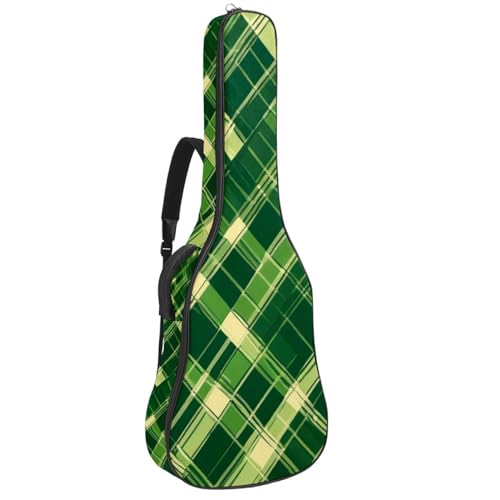 Housse de guitare étanche pour guitare acoustique de 40 à 42 pouces à motif écossais