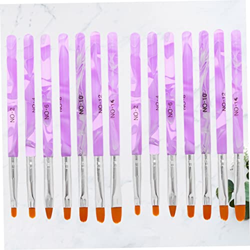 Didiseaon 42 Peças Salão De Pro Unhas Em Pó 3D Acrílico Escova De Unhas De Uñas Acrilicas Escova De