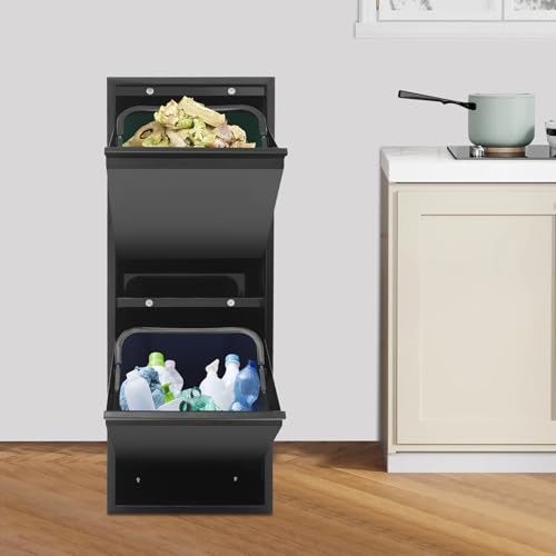 Gabinete para Basura y Reciclaje Doble de 15 galones miniatura 2