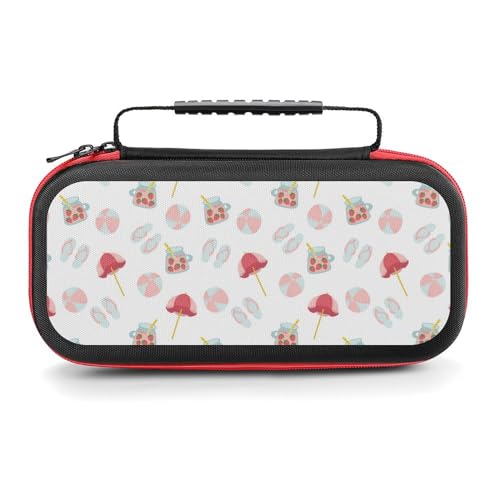 AoHanan Switch Carrying Case Umbrella Inflatable Ball Switch Game Case with 20 Games Cartridges Hard Shell Travel Protection Storage Case for Console & Accessories