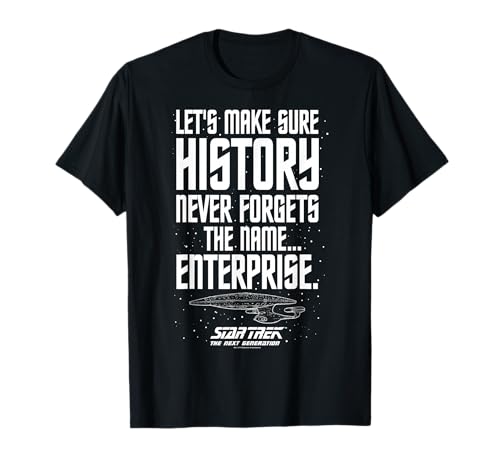 Star Trek Next Generation Enterprise History T-Shirt