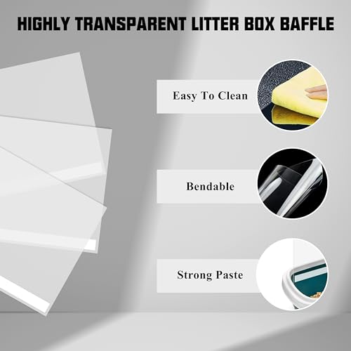 3 Protectores para Caja de Arena de Gato Talla Grande miniatura 4