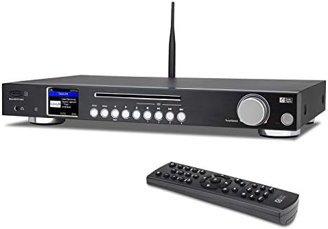 Ocean Digital WR-50CD Internet Radio Tuner Wi-Fi/FM Bluetooth Receiver Stereo Outputs on Analogue and Digital Out to Connect Hi-Fi System, Micro SD, CD Player 2.4" Color Display